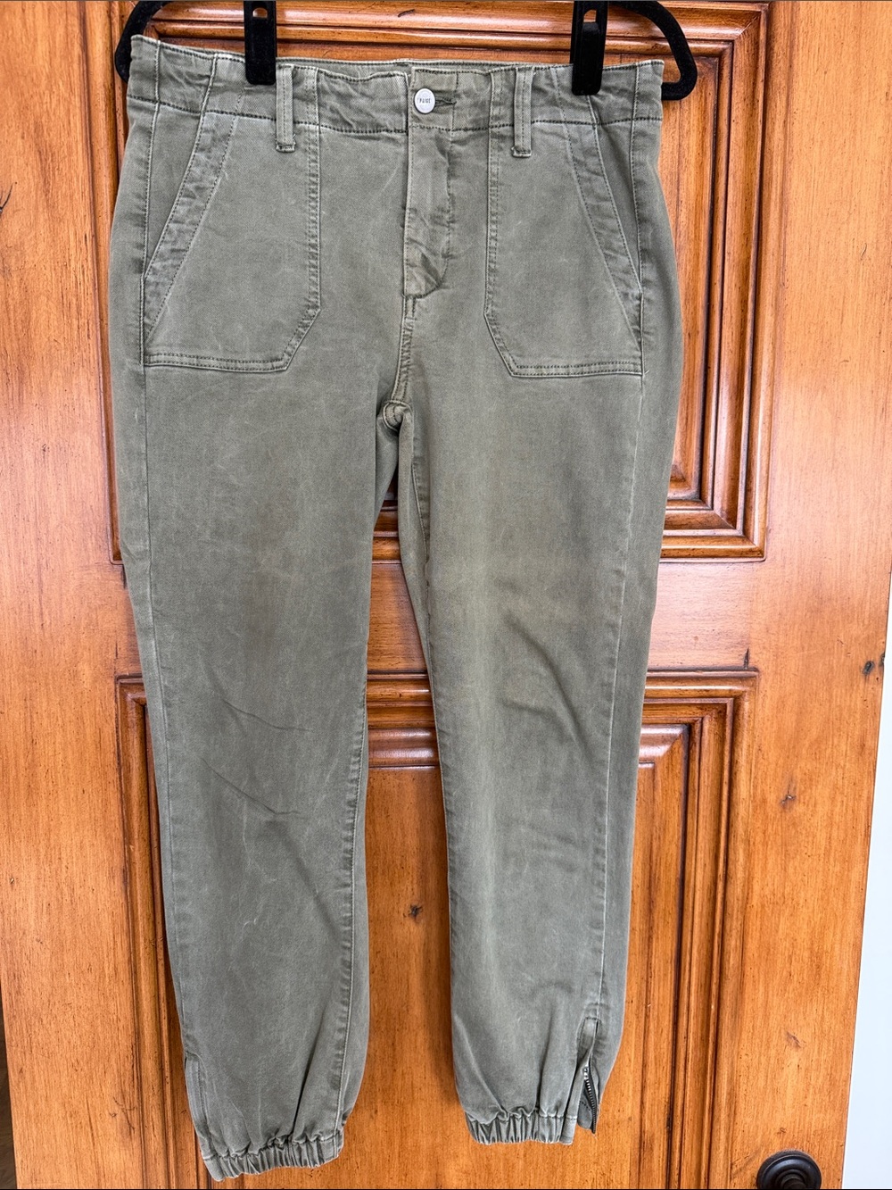 PAIGE Olive Green Utility Jogger Pants
